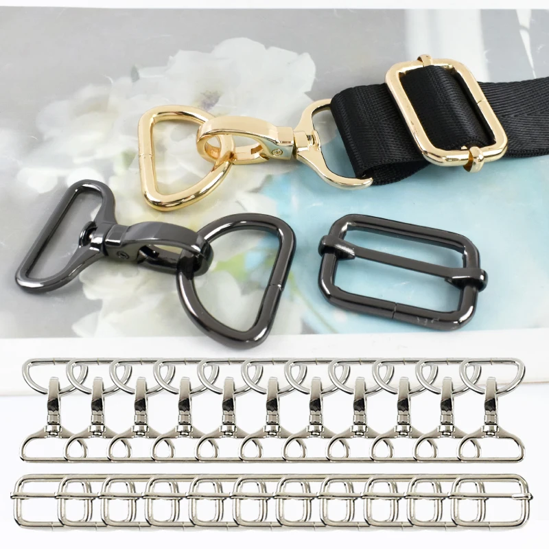 3/5 наборов Meetee 16-32мм металлический пряжка весенний зажим D-образный кольцо для сумок