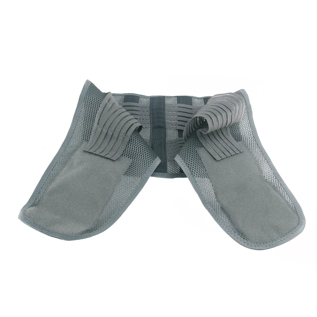 

Grey Xl Magnetic Waist Support Belt with Self-Heating Tourmaline Neoprene Lumbar Brace Adjustable Compression Back Pain Relief