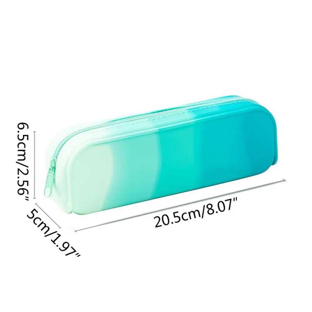 Sac à stylos en silicone souple créatif, étui à crayons de grande capacité, document nickel é, fournitures d'apprentissage multifonctionnelles, sac de rangement pour stylos