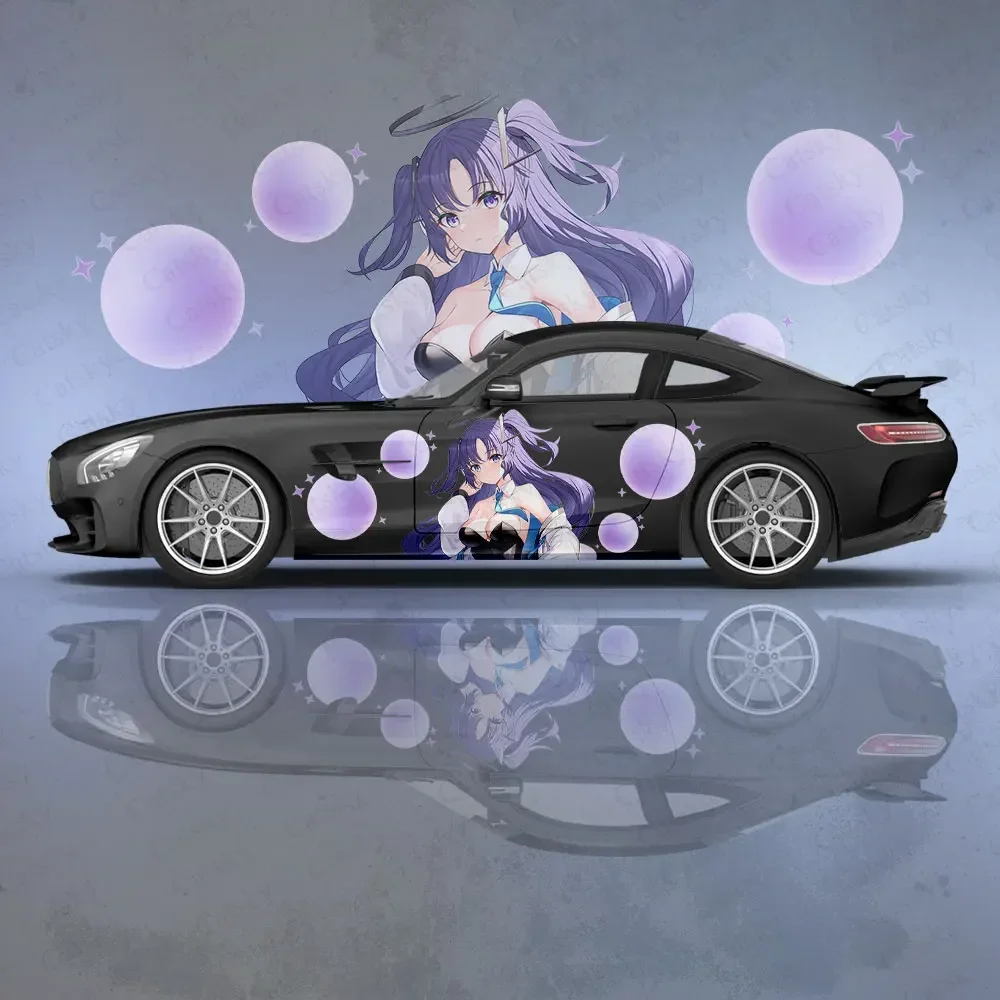 Hayase Yuuka Anime Car Body Stickers Itasha Vinyl Car Side Decal Sticker Premium Vinyl Sticker Customize Car Body Wraps