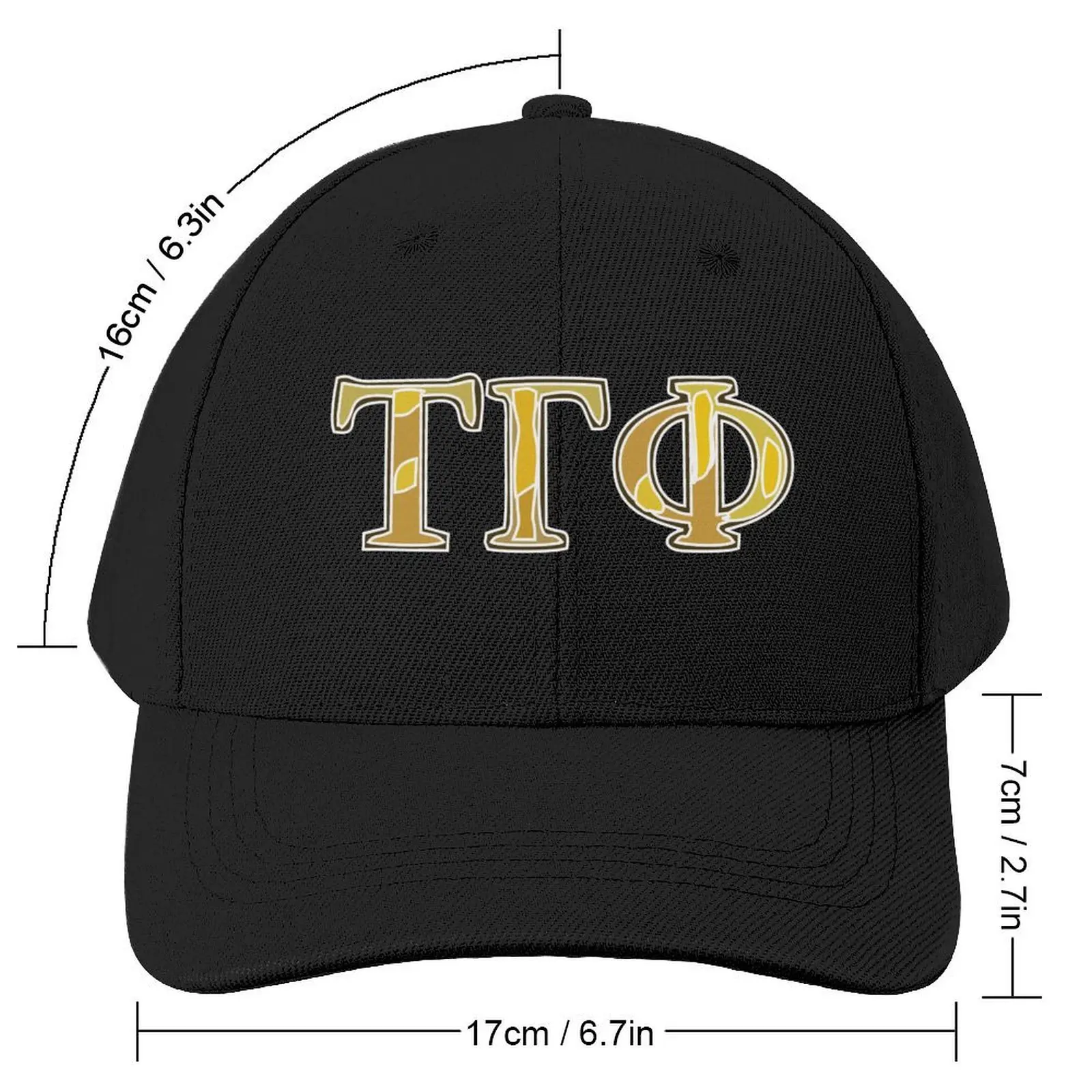 Tau Gamma Phi Triskelion 1968 Baseball Cap Gentleman Hat Hat Man For The Sun Fashion Beach Sun Hats For Women Men's