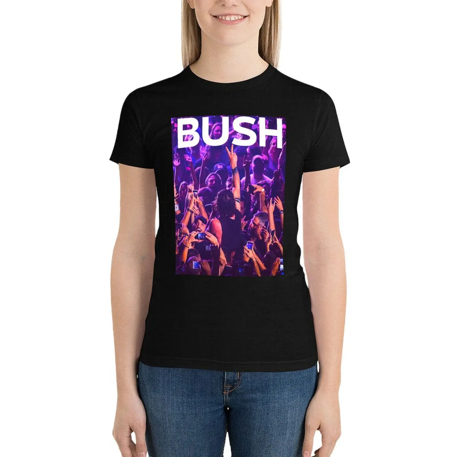 BUSH ROCK BAND Live - Bush Fan Edition - Nostalgic 90s T-Shirt graphics oversized t-shirts for Women graphic tees funny