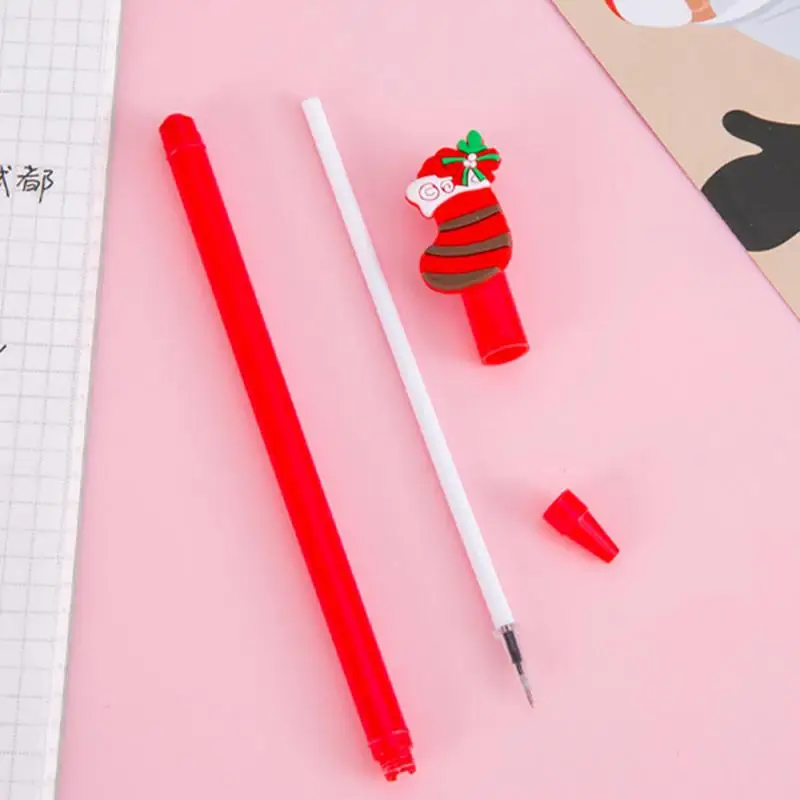 Sticker Neutral Pen Lovely Fun Creative Unique Cartoon Christmas Gifts For Children Creative Sticker Pen Set Gifts For Children