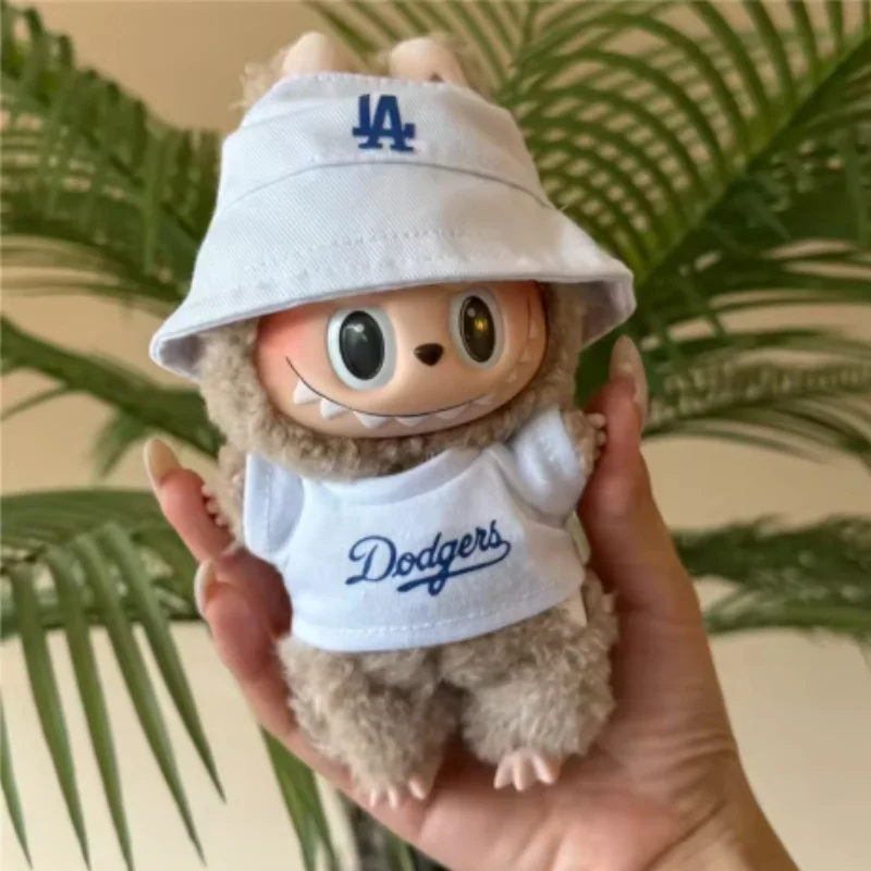 Voor Labubu/Crybaby/Nick 15 17 cm Pop Sport LA Baseball Pak Outfit Kleding Trend T-shirt Cargo Broek Ropa Kleding Accessoires