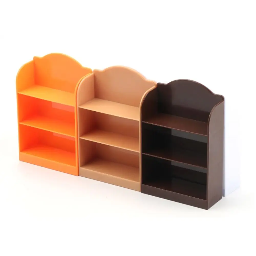 

2pcs Mini 1/12 Dollhouse Cabinet 6.7*2.6*10.5cm 6 Colors Supermarket Display Shelf Plastic