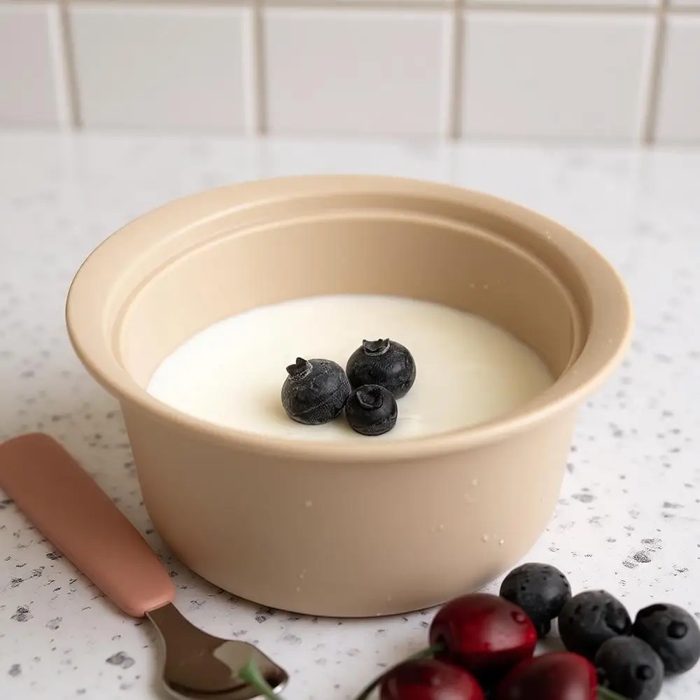 

Силиконовая пароварка для детского питания, подходит для духовки и посудомоечной машины, выдерживает до 482°F. ° Легко моющаяся кастрюля для микроволновой печи с ручкой и крышкой, пароварка из пищевого материала