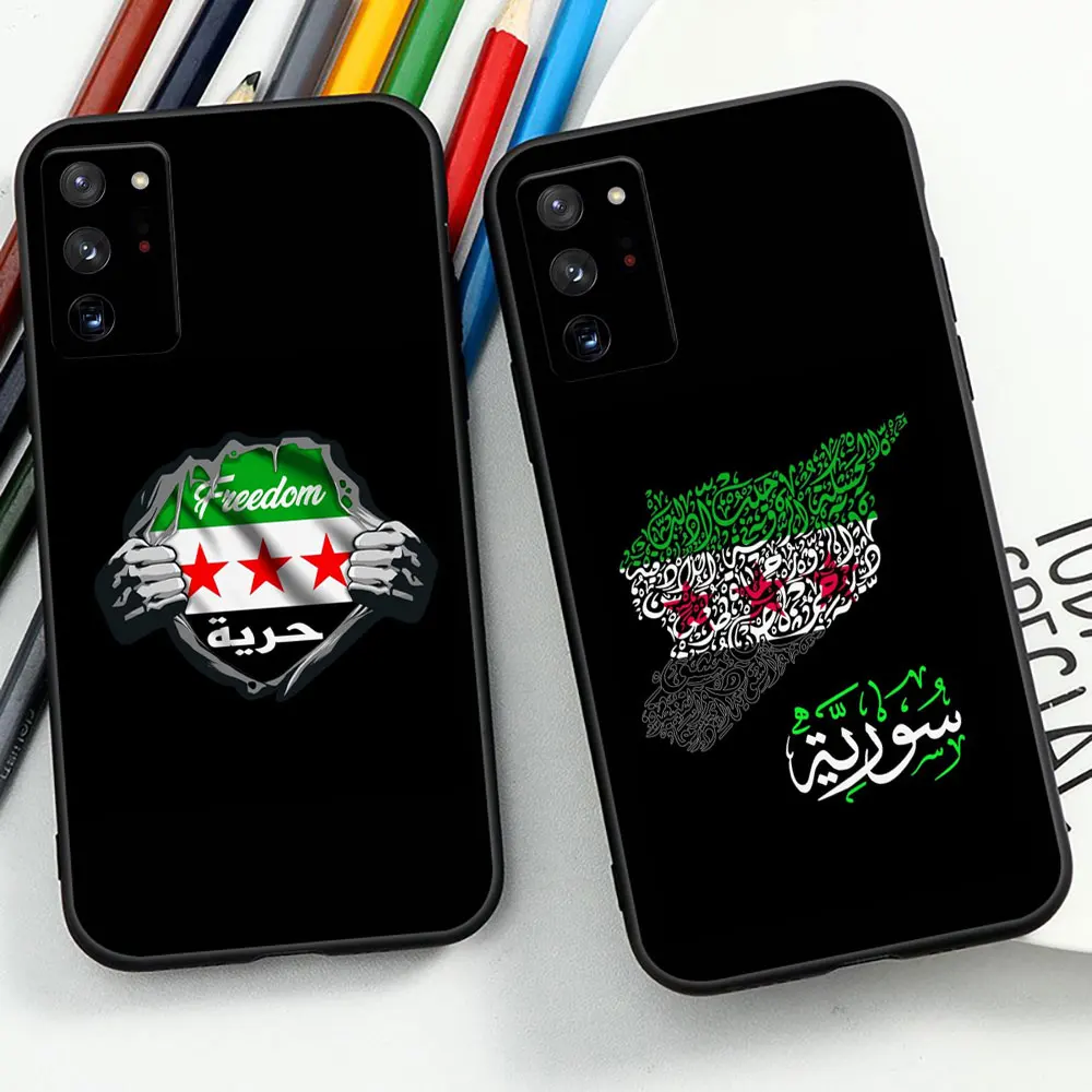 Syrian Revolution Flag Case For Samsung Note 20 10 Ultra Plus Lite M54 M53 M51 M33 M32 M30 M30S M23 M20 M14 A24 A05S A04 Cover