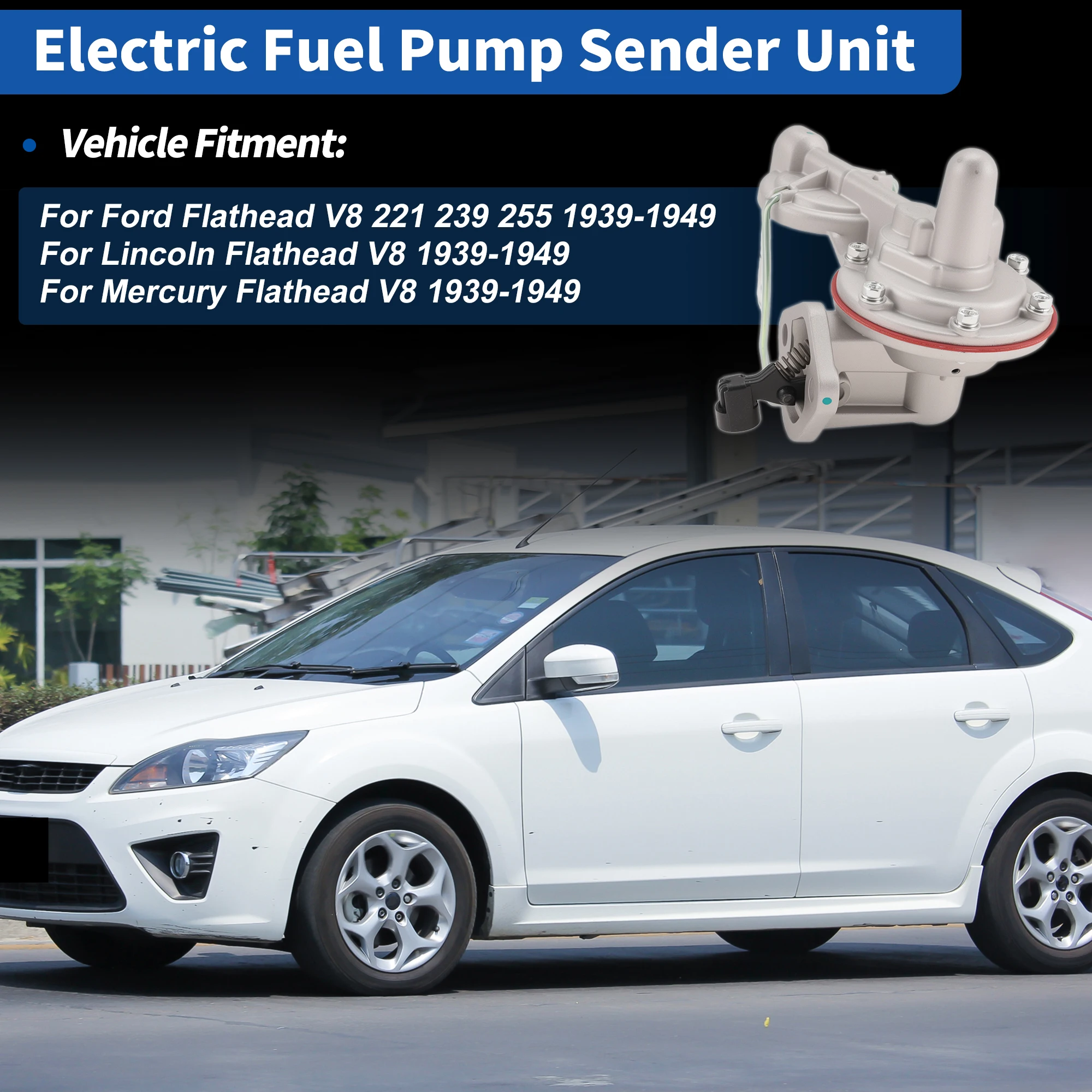 UXCELL SP1224MP Fuel Pump Module Assembly for Ford Flathead V8 39-49