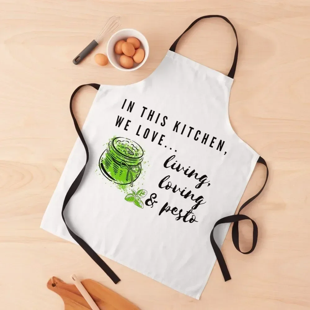 

Live, Laugh, Pesto Apron Kitchen accessories nail tech supplies Kitchen Tools Accessories Household Items Kitchen Apron