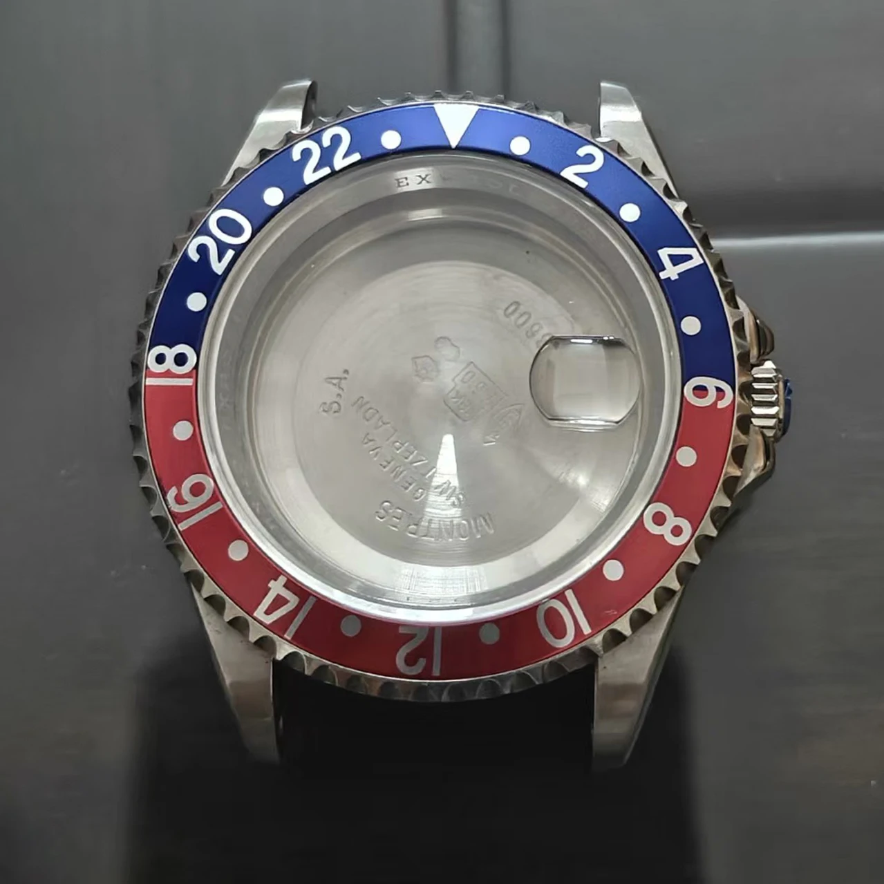 

2025 Stainless Steel Watch Case for Vintage GMT 16710, Fit to 2836 Four Hand Watch Movement, Watch Parts