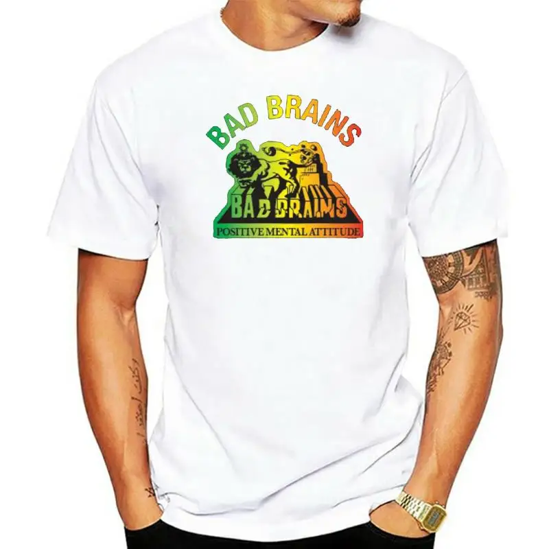 Bad Brains Positive Mental Attitude Punk Band Men Black T-Shirt