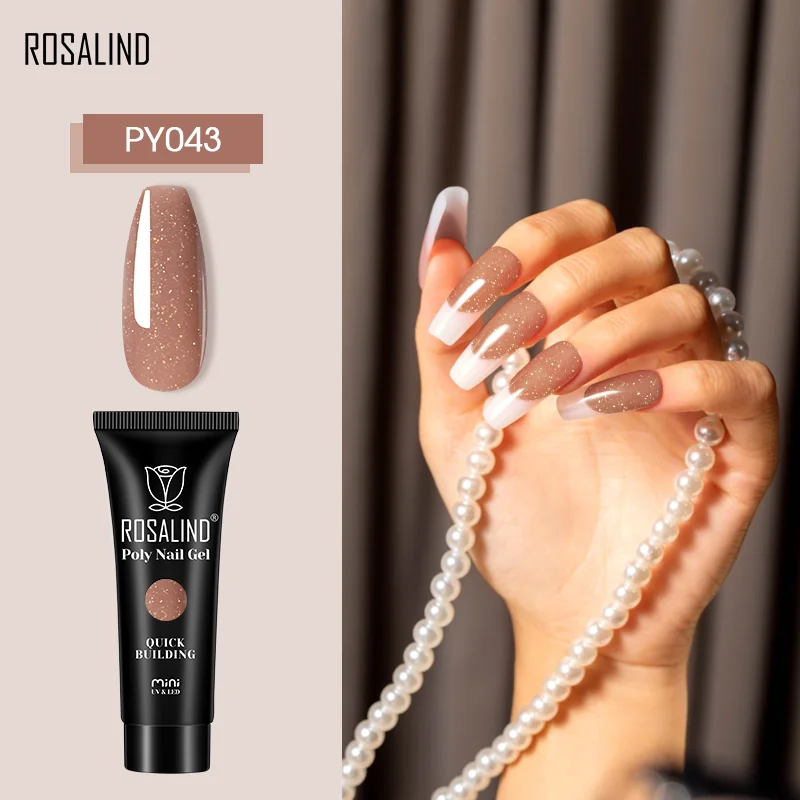 

ROSALIND Extension Poly Jelly Nail Gel Hybrid Varnishes Semipermanent Gel Nail Polish Acrylic Liquid Top Base Coat