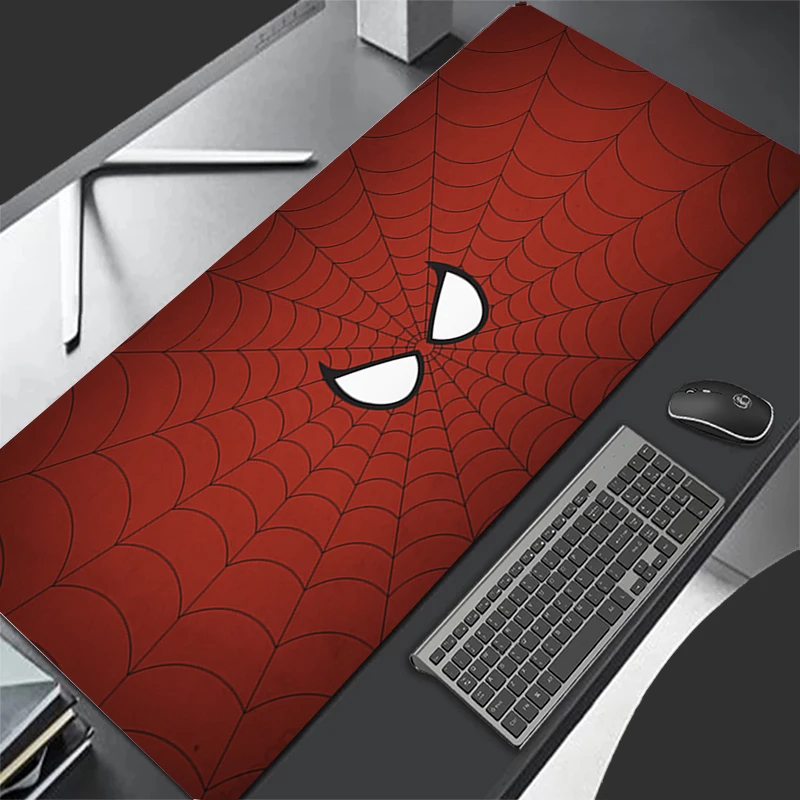 Mouse Pad Spider Man Gamer Mousepads Cool Gaming Mousepad Large Keyboard Mat Desk Pad Waterproof Computer Laptop Mouse Pad 90x40