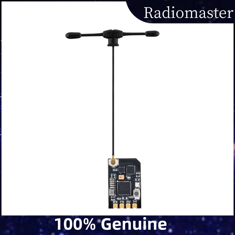 Radiomaster XR1 Nano ELRS RX, 2,4 G mit T-Antenne, Dualband für FPV-Drohne, PWM-Empfänger mit geringer Latenz und großer Reichweite