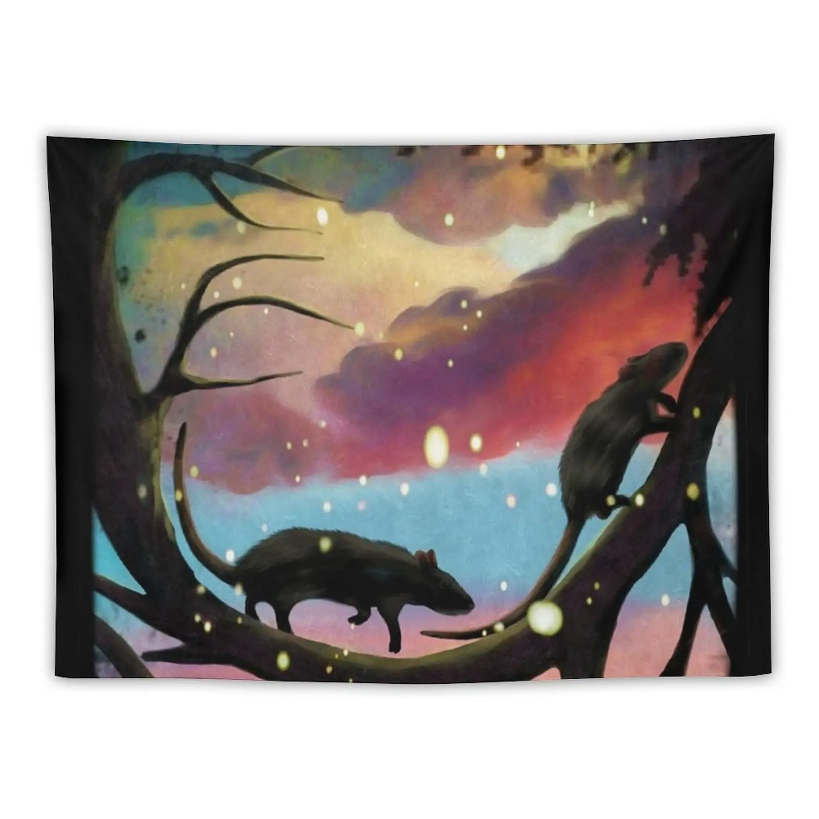 

rat silhouettes Tapestry Aesthetic Room Decors Aesthetic Home Decor Room Decorations Room Design