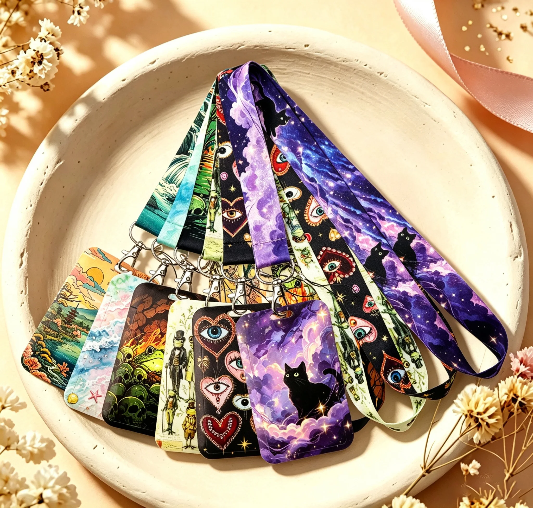 Lanyard Badge Holder - حامل بطاقات وحبل للرقبة لبطاقات الهوية