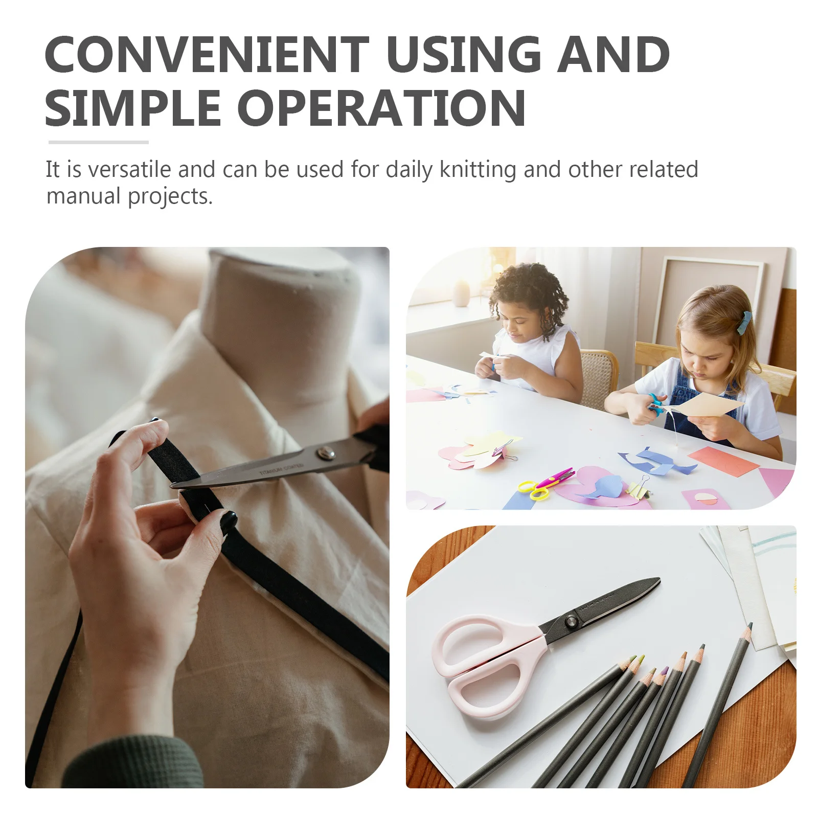 

1Pcs Long Handle Scissor Professional Practical Tool Versatile Daily Knitting Manual Projects Durable Cutting DIY Scissor