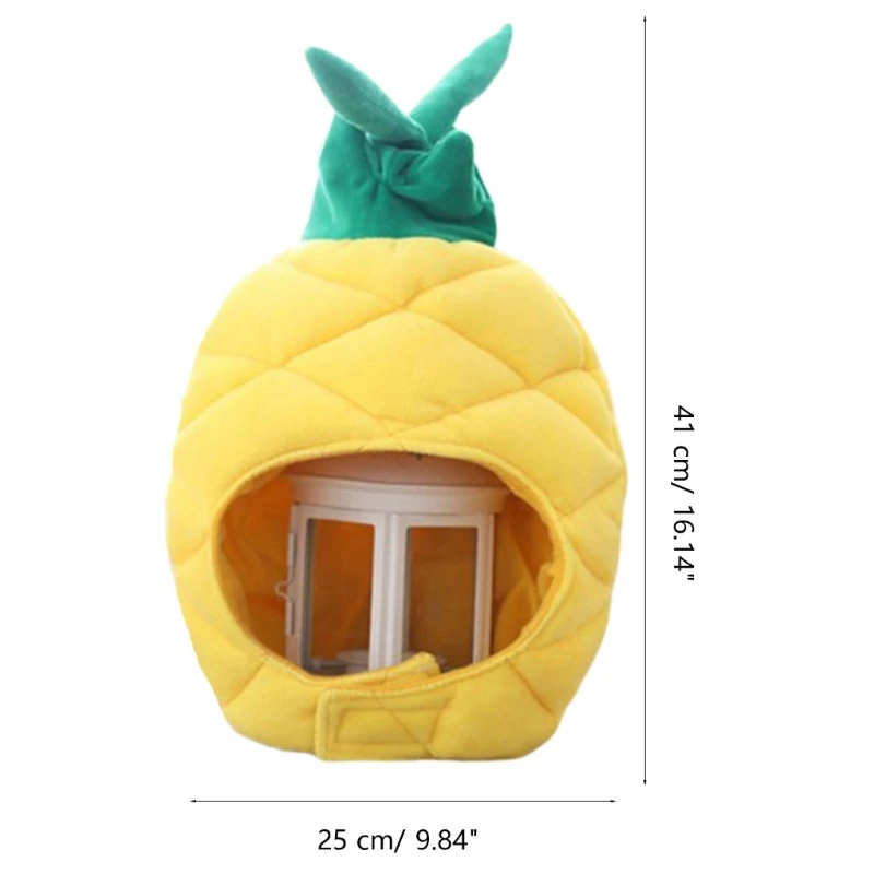 Divertente ananas frutta peluche cappello Natale cosplay festa in costume berretto foto prop