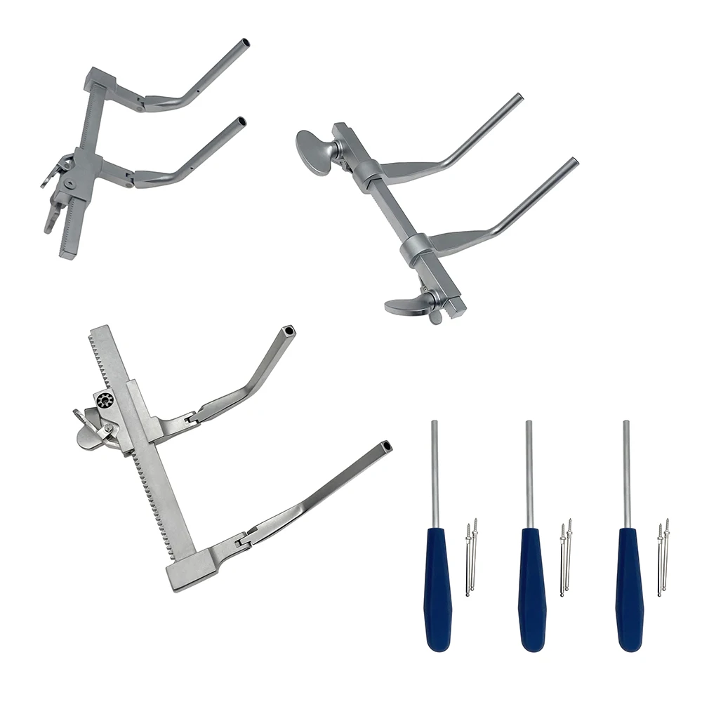 Stainless Steel Cercvical Disc Distractor Instruments 1set vertebra retractor Orthopedic Surgical Instrument