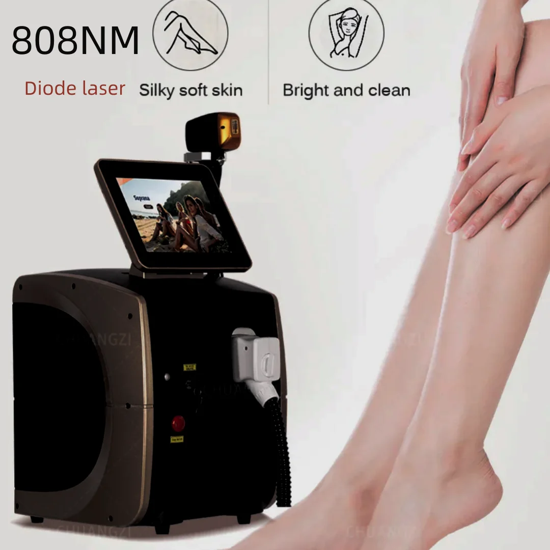 

Professional Hair-Remove Ice Platinum 3 Wavelength 808 Diode Laser Hair Removal Machine 808 Remov Machin Remover for Home Use