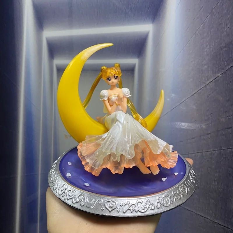 New Sailor Moon Anime Figure Model Glowing Night Light Room Desktop Decoration Bedroom Beside Lamp Toy Kids Birthday Gift view 3
