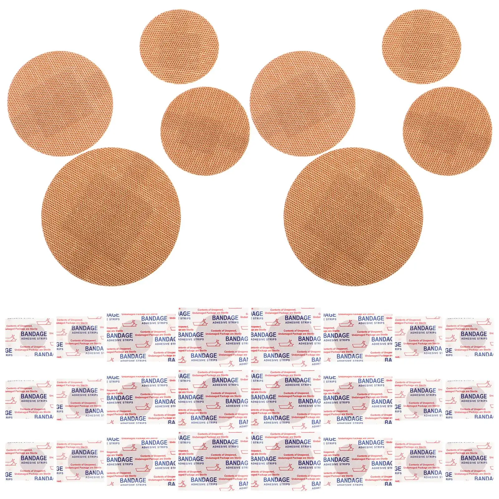 

80PCS Round Breathable Fabric Wraps Durable Small Circle Fingertip Fingertip Bandages Bandages Outdoor