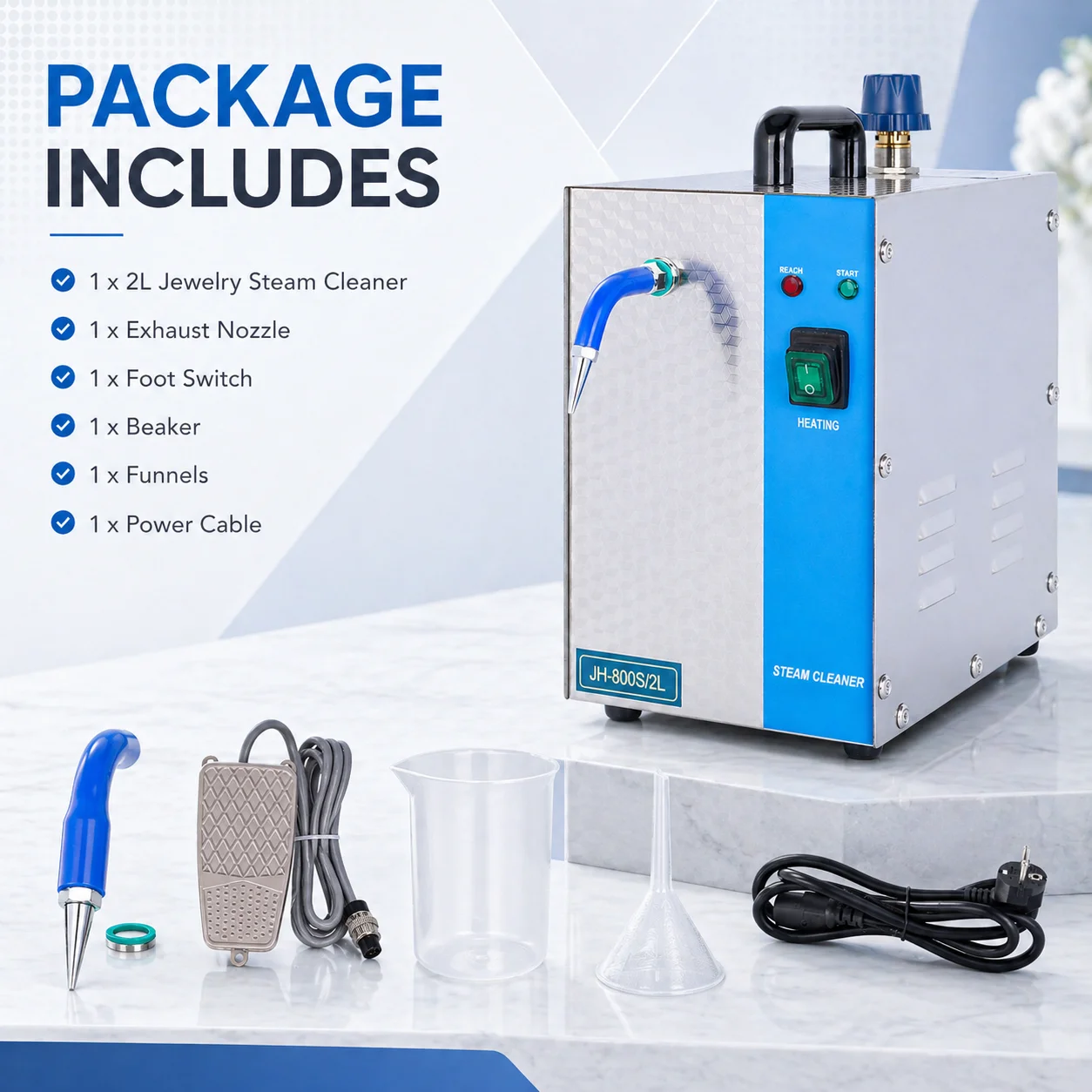 110V 2L Jewelry Steam Cleaning - Jewelry Steam Cleaner Professional 2L 评论和价格