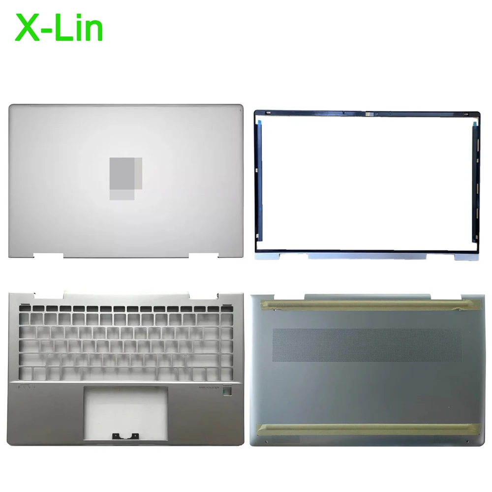 For HP ENVY X360 14-ES TPN-W158 laptop screen back case front bezel frame palm rest bottom shell lower cover base case