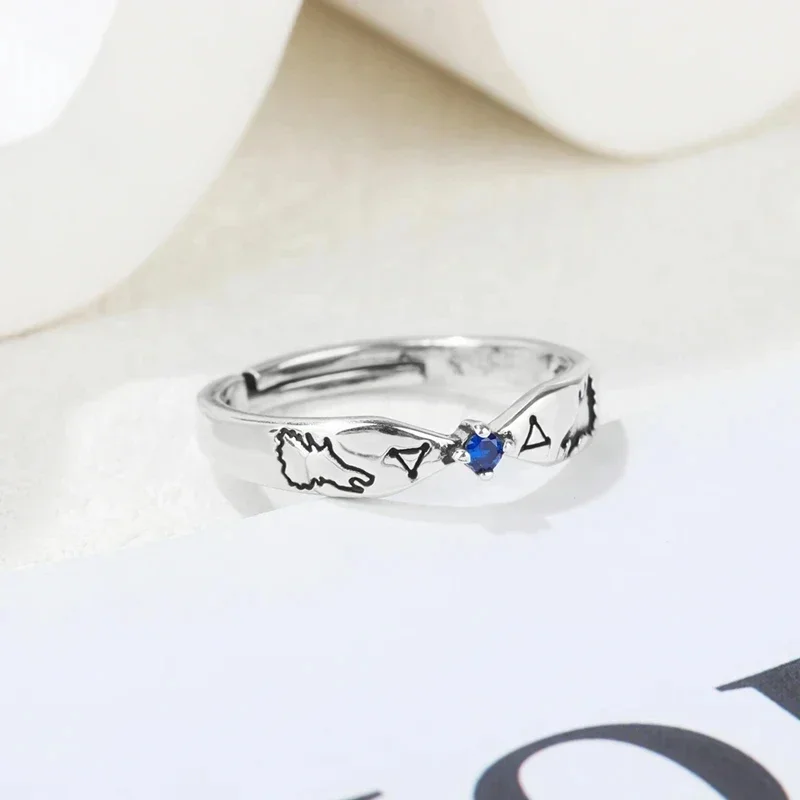 Anime Ryomen Sukuna Gojo Satoru Cosplay Ring Itadori Yuji Unisex Adjustable Metal Finger Rings Jewelry Accessories Gift