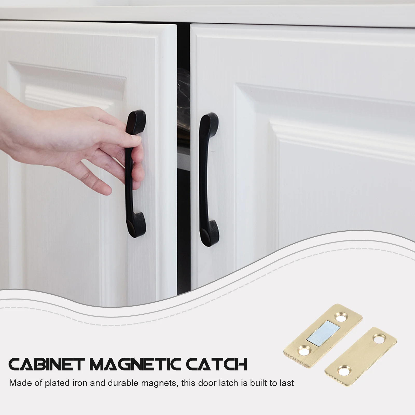 Magnet pintu kait laci kabinet dapur geser untuk Penutup magnetik menangkap lebih dekat