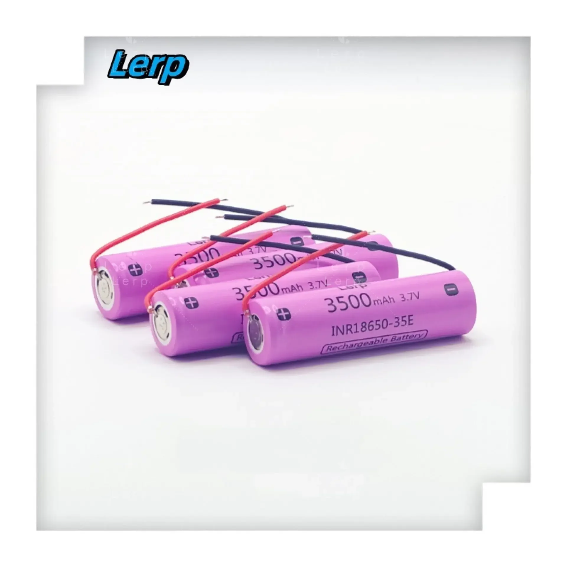 Rechargeable 18650 35E Lithium Ion Battery 3.7V 3500mAh High Power Discharge 20A High Current +wire