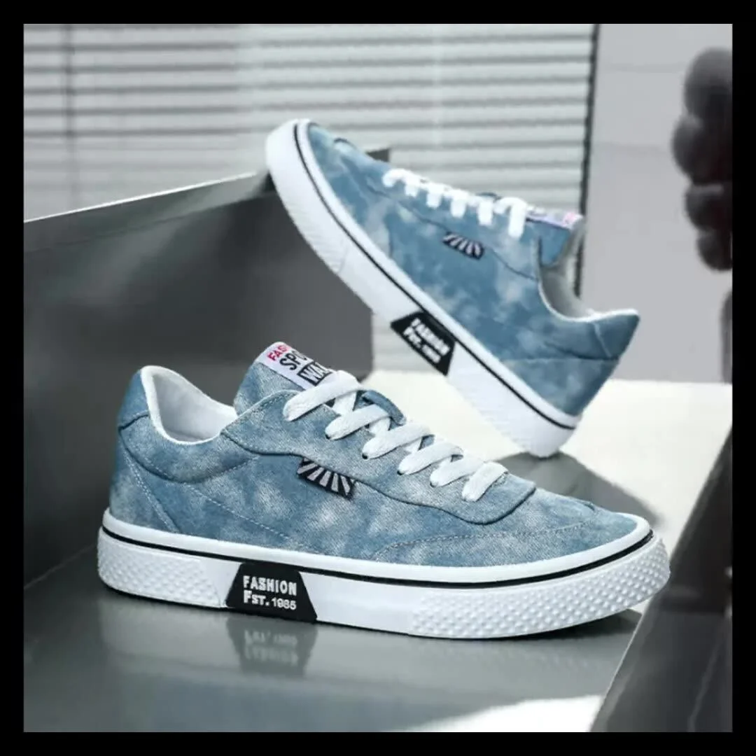 Men's Trendy Canvas Shoes Versatile Comfortable Casual Outdoor Sports Footwear Breathable Upper Durable Rubber Outsole