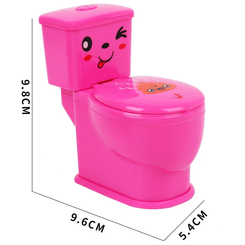 Simulation Toilet Shooting Water Toys Novelty Shooting Water Toilet Toy Props April Fool\'s Day Prank Toilet Funny Gadget Toys