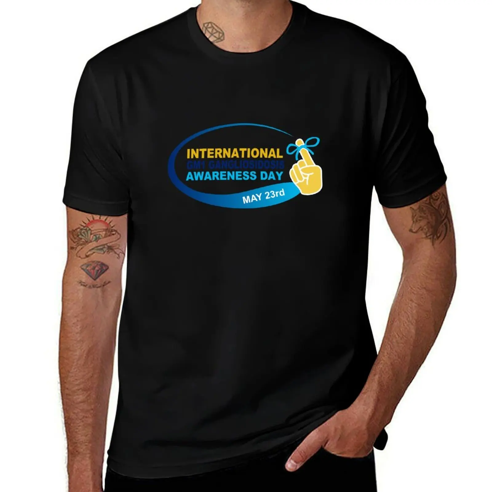 

International GM1 Gangliosidosis Awareness Day T-Shirt t shirts for man pack white man t shirts cotton T-Shirt