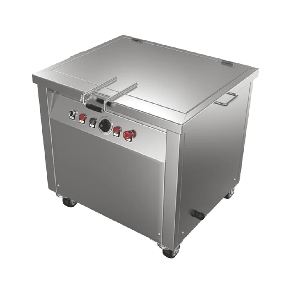 Granbo Electric Custom Industrial Ultrasonic Cleaner features a temperature-controlled stainless steel design for kitchen equipm