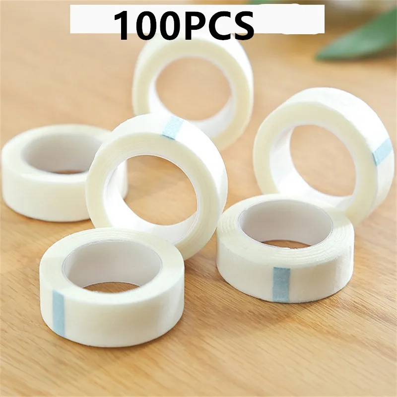 5/10/50/100PCS 9M*1.25CM White Tape Eye False Lashes Patch Breathable Medical Paper Tapes Eyelash Extension Lint Eyelid Sticker