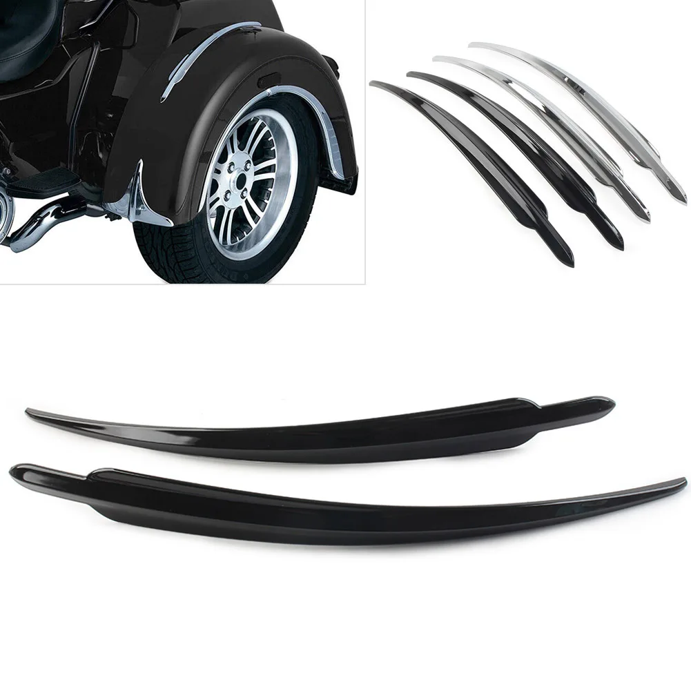 2Pcs Motorcycle ABS Rear Fender Top Center Trim Decoration For Harley Davidson Trike Tri Glide Ultra FLHTCUTG