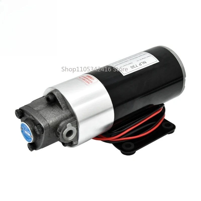 12V/24V DC 100W Electric Hydraulic Oil Pump, Micro Gear Oil Pump, 1800 RPM Small Lubrication Pump