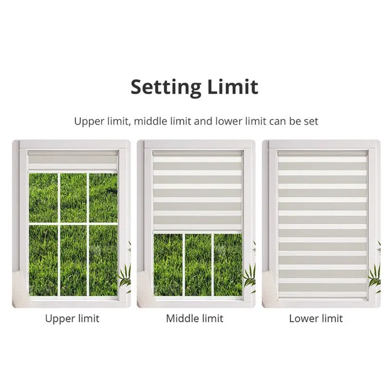ABJT-Solar Powered Wifi Roller Shade Blinds Motor Tuya Works For Alexa Google Home For 37/For 38Mm Tube