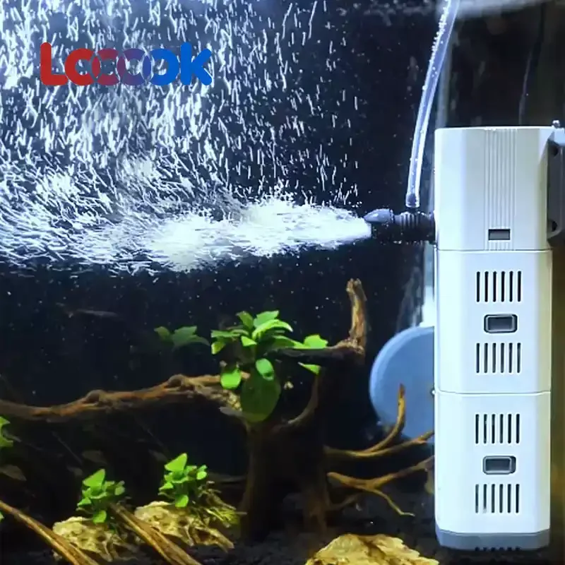 4 in 1 Internal Fish Tank Filter Pump Oxygen Circulation Manufacturing Machine, Equipped with 500g Hollow Quartz Biofilter
