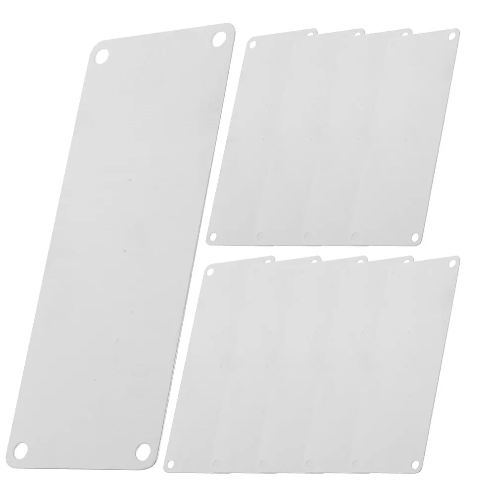 

10Pcs Stainless Steel Blank Name Plates Rectangle Engraving Metal Tags for Office Hotel Door DIY Use Printing Name Plate