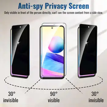 Pro Xiaomi Redmi Note 10 5G Anti Spy Protector Privacy Screen Tempered Glass Film 8 nejlepší prodej Redmi Note 10 128GB - №8