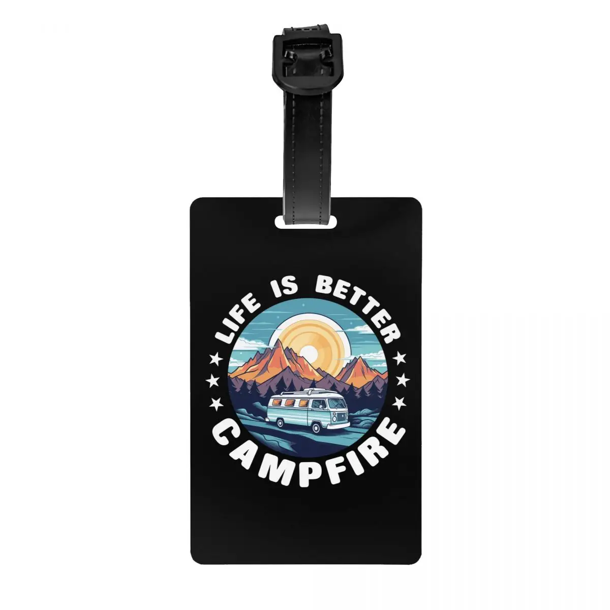 Custom Adventure Camping Mountain Campers แท็กกระเป๋าแท็กสัมภาระที่กําหนดเองความเป็นส่วนตัวชื่อ ID Card