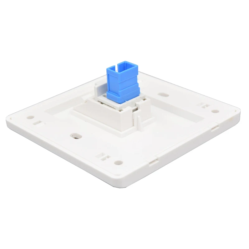 One Gang SC Optic Female Pass Through Socket Faceplate SC-SC UPC Optical Fiber Wall Panel In White For Patch Cable Plug Adapter