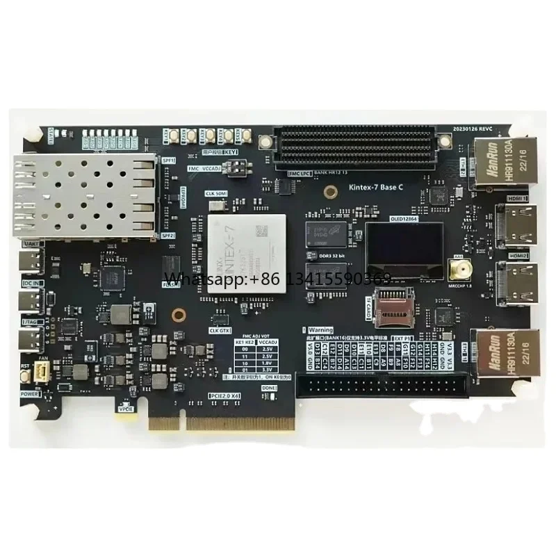

Xilinx Kintex-7 XC7K325T FPGA Development Board Dual Gigabit Ethernet & Dual 10-Gigabit SFP Optical Communication PCIE Kit