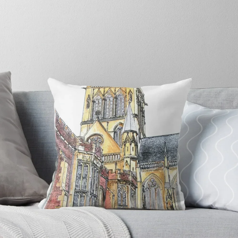 St John’s College Chapel II, Cambridge Throw Pillow Pillow Cases Cushion Cover Set Elastic Cover For Sofa pillow