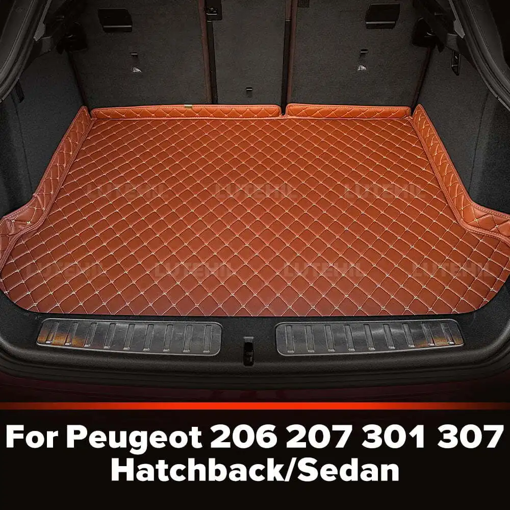 

Для Peugeot 206 207 301 307 хэтчбек/седан на заказ коврик для багажника автомобиля защитный коврик грузовой вкладыш авто аксессуары для интерьера
