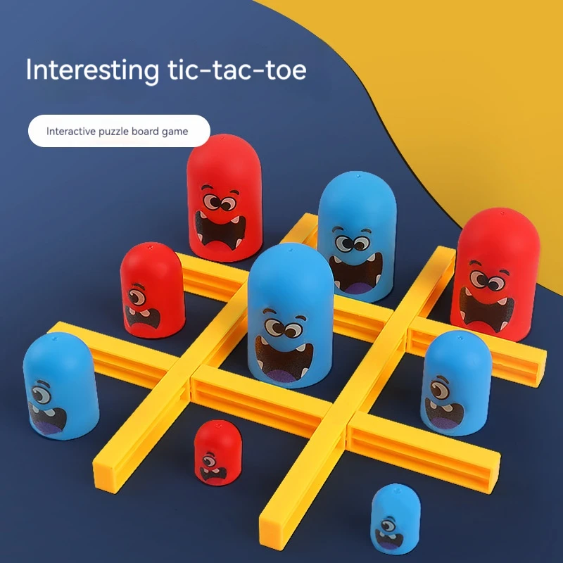 Divertenti giochi da tavolo Tic Tac Toe intellettuale grande mangiare piccoli scacchi interattivi Multiplayer giochi per feste giocattoli per