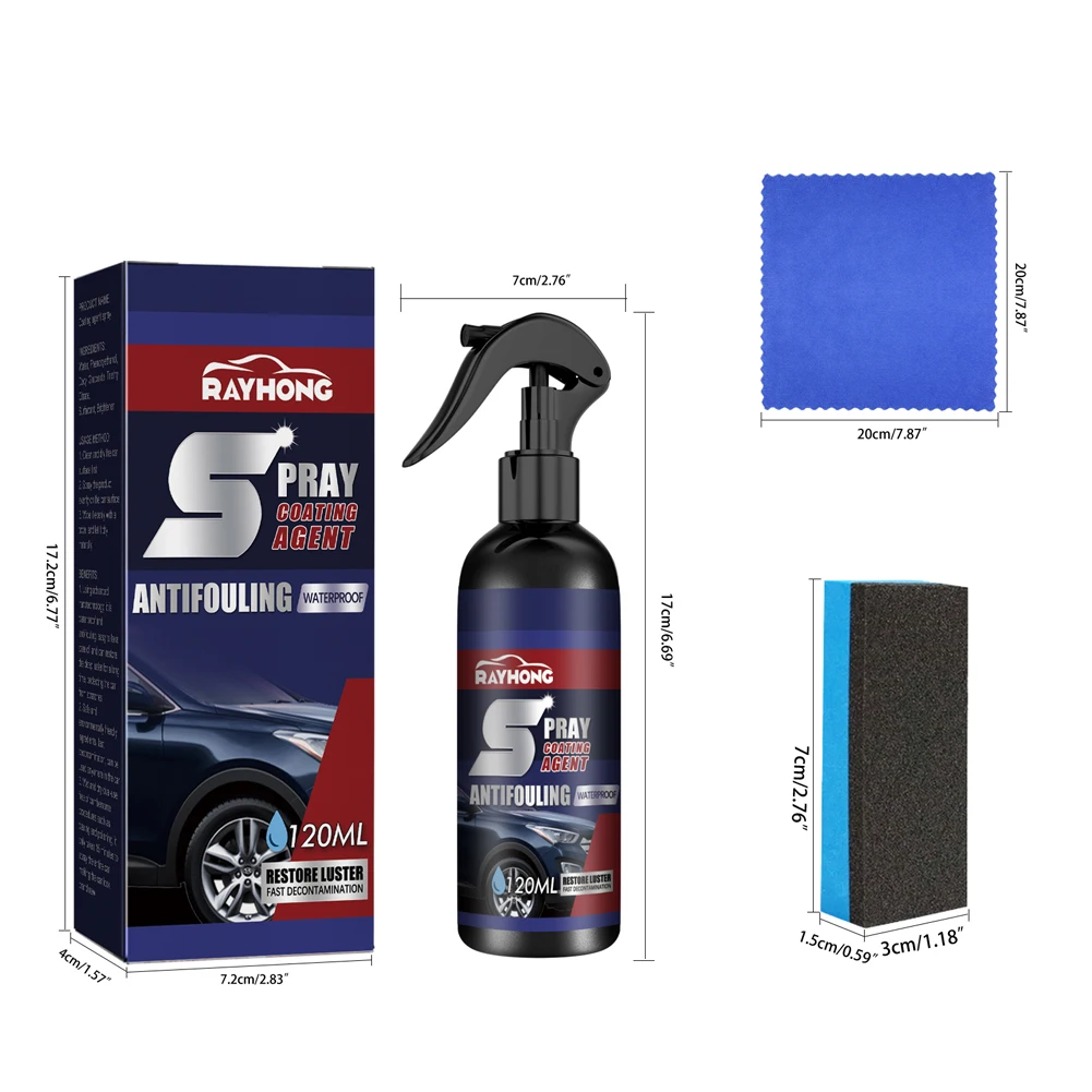 120ml Car Scratch Removal Spray Long Lasting Car Polishing Maintenance Spray Coating Paint Sealant Car Accessories