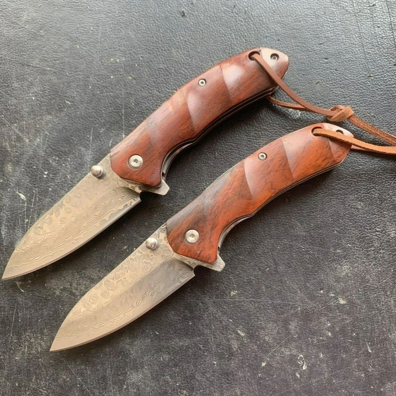 

New F340 rosewood handle pocket knife selbstverteidigung hunting survival tactics outdoor fruitkitchen knives edc multitool